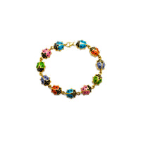 Multicolor Ladybug Bracelet (14K).