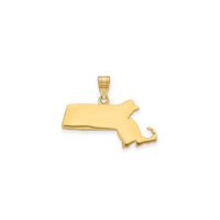 Plain Massachusetts State Pendant (14K)