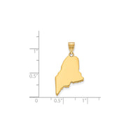 Plain Maine State Pendant (14K)