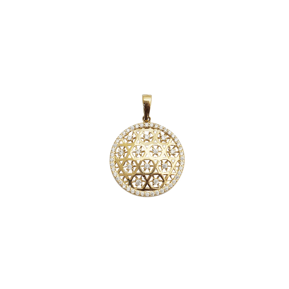 Fancy Round Shaped Pendant (14K)