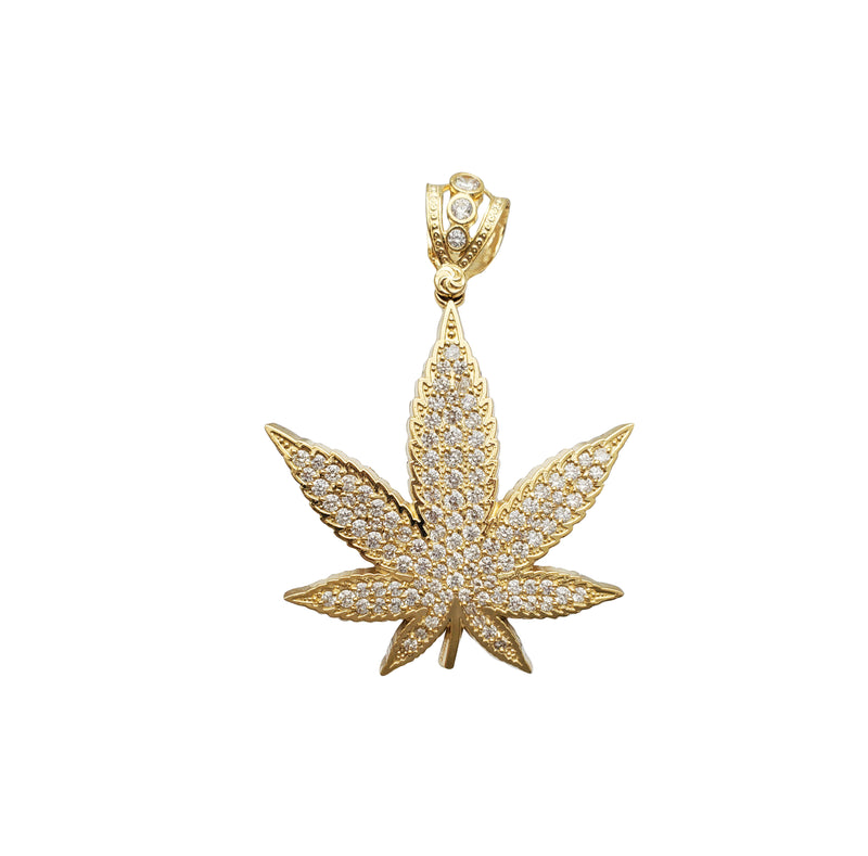 Marijuana Pendant (14K)