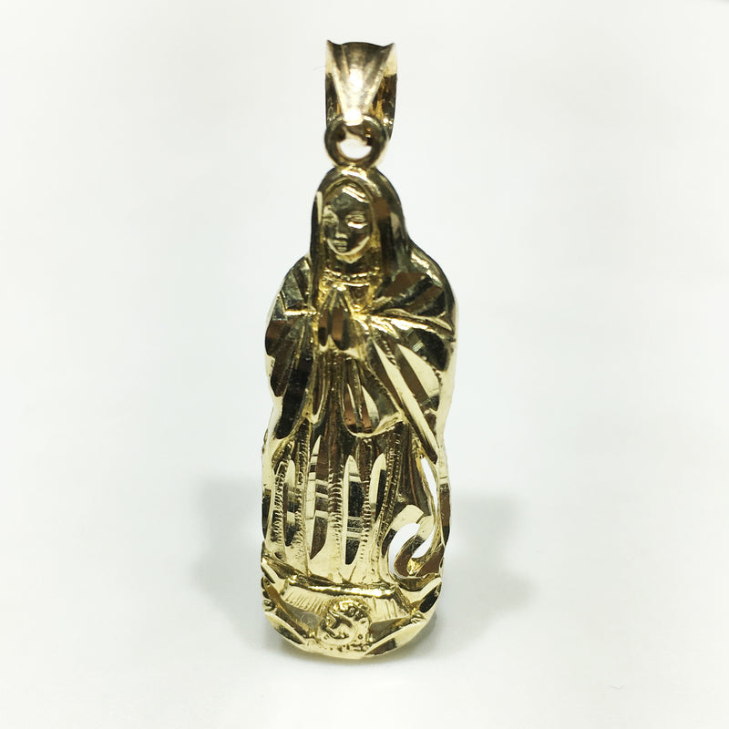 Praying Mary Pendant 14 Karat Yellow Gold - Popular Jewelry