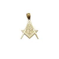 Freemason Square & Compass Pendant (14K)