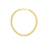 Miami Cuban Bracelet Silver (Yellow)