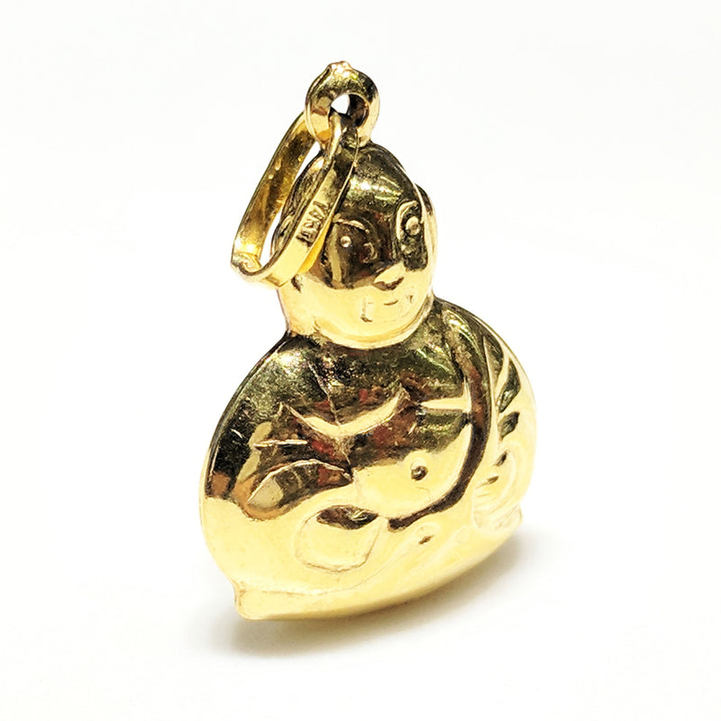 Mini Buddha Pendant 14K Gold - Popular Jewelry
