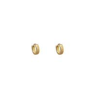 純色 Huggies 耳環（銀色）