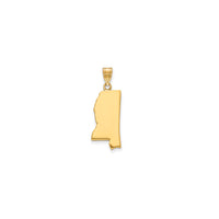 Plain Mississippi State Pendant (14K)