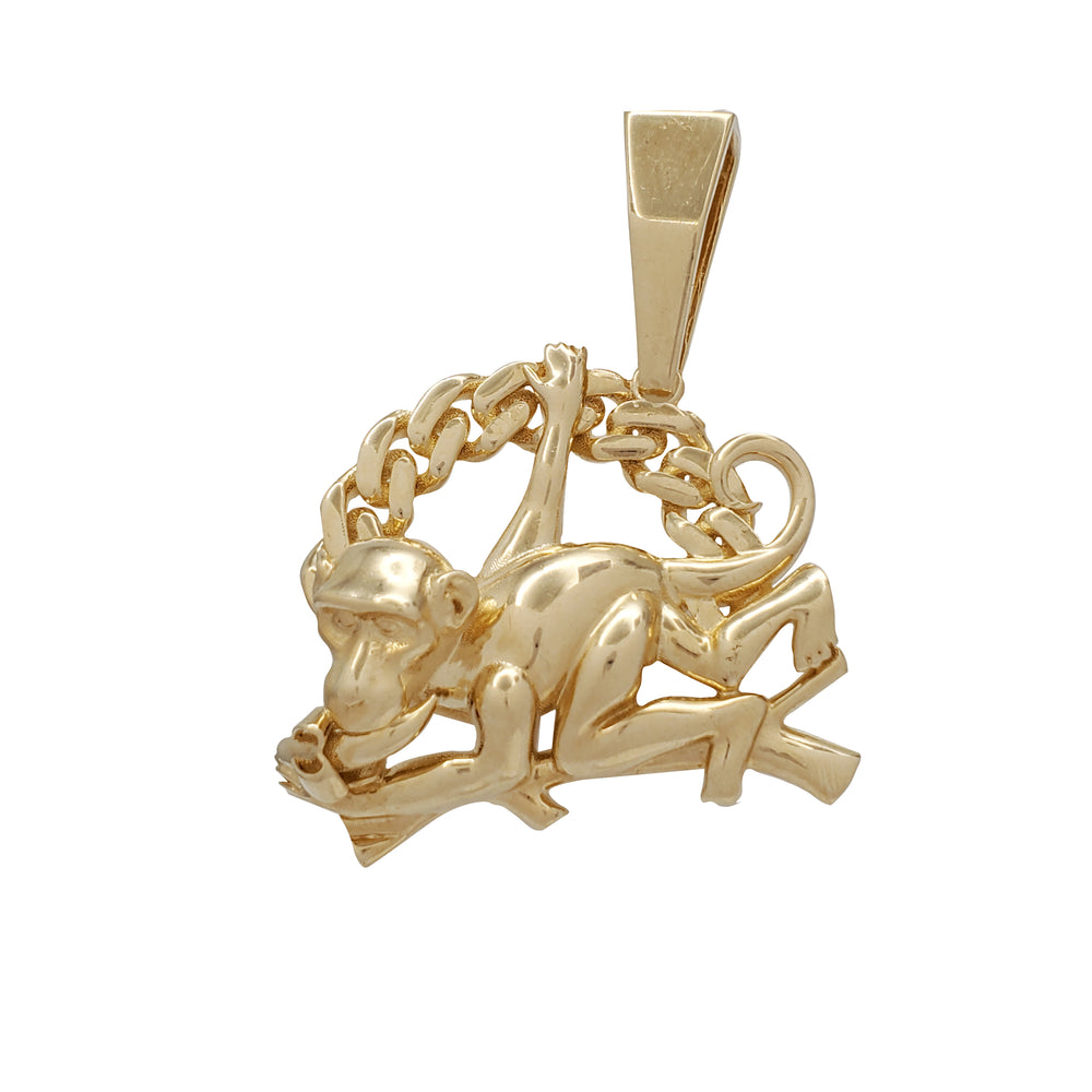 Monkey Pendant  (14K)