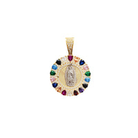 Multi-Color Virgin Guadalupe Pendant (14K)