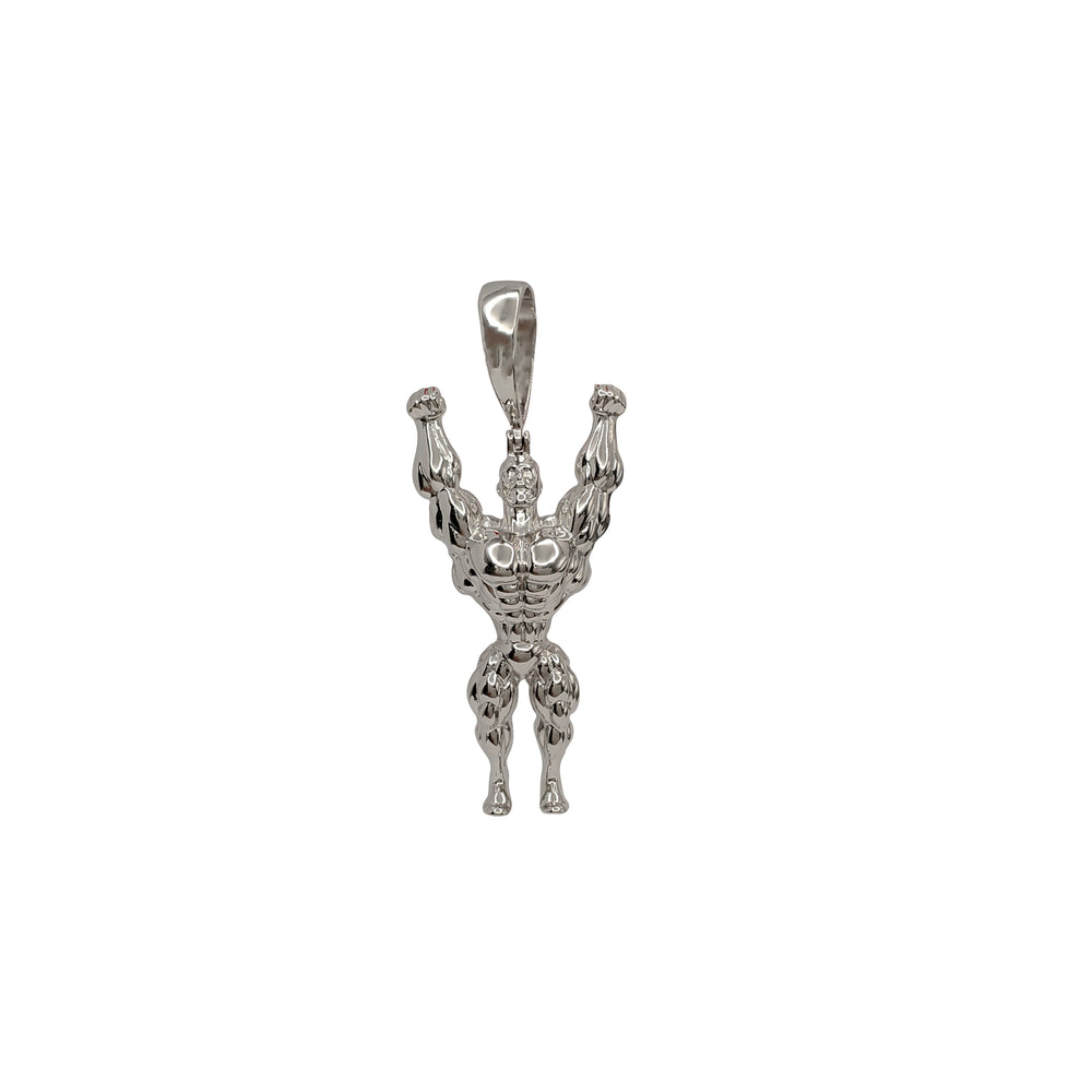 Muscle Man Pendant (Silver)