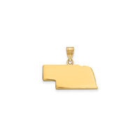 Plain Nebraska State Pendant (14K)