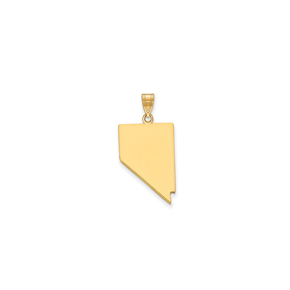 Plain Nevada State Pendant (14K)