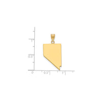 Plain Nevada State Pendant (14K)