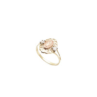 Tricolor Virgin Mary Gossamer Frame Ring (14k)