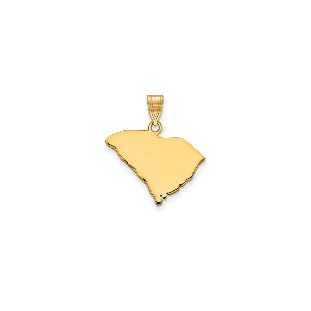 Plain South Carolina State Pendant (14K)