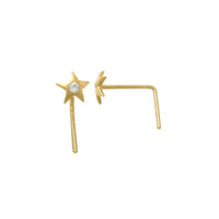 Star Nose Screw Nostril Piercing (14K)