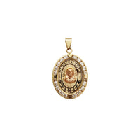 Iced-Out "Nuestra Boda" Jesus Pendant (14K)
