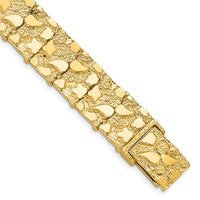Square Nugget Bracelet (14K).