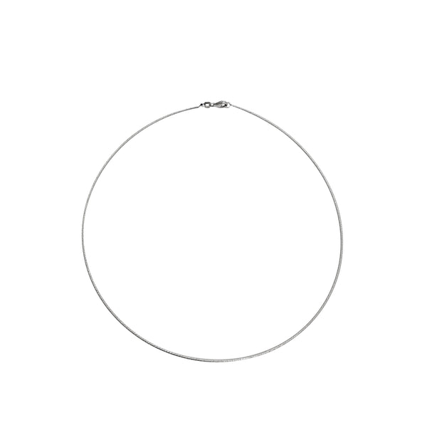 Diamond-Cut Omega Necklace (18K)