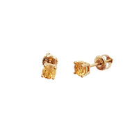 Solitaire Round Stud Earring (14K)