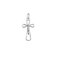 Outline Crucifix Pendant (Silver)