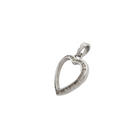 Diamond Outlined Heart Pendant (14K)