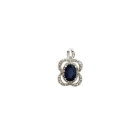 Outline Flower Sapphire Pendant (14K)