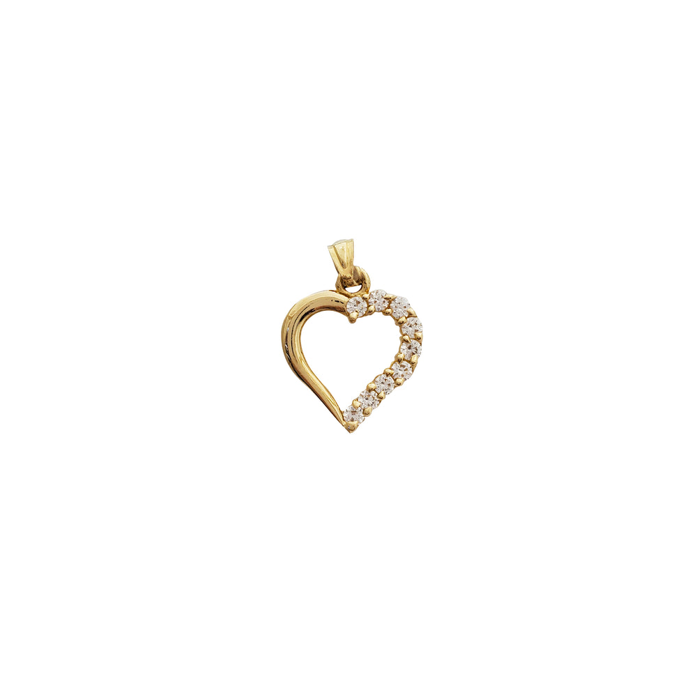 Outline Heart Pendant (14K)