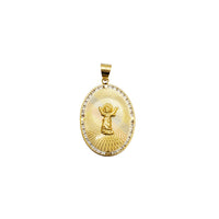 Oval Shape Divine Child Pendant (14K)
