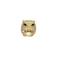 Iced-Out Panther Ring (14K)