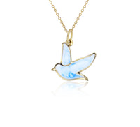 Yellow Gold Blue Dove Fancy Necklace (14K)