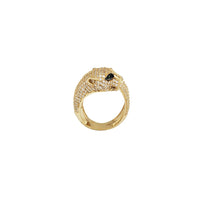 Iced-Out Panther Ring (14K)