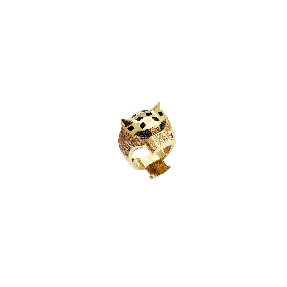 Panther Head Ring (14K)