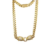 Panthers Monaco Link Necklace (14K)