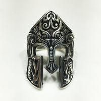Medieval Barbute Helmet Ring (Silver) - Popular Jewelry