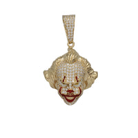 CZ Clown Emoji Pendant (14K)