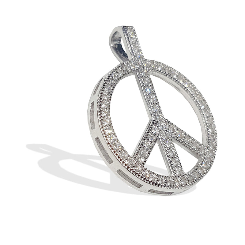 Peace Symbol Pendant (Silver)