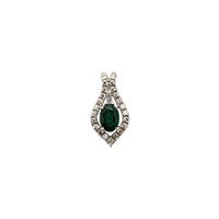 Diamond Emerald Pendant (14K)
