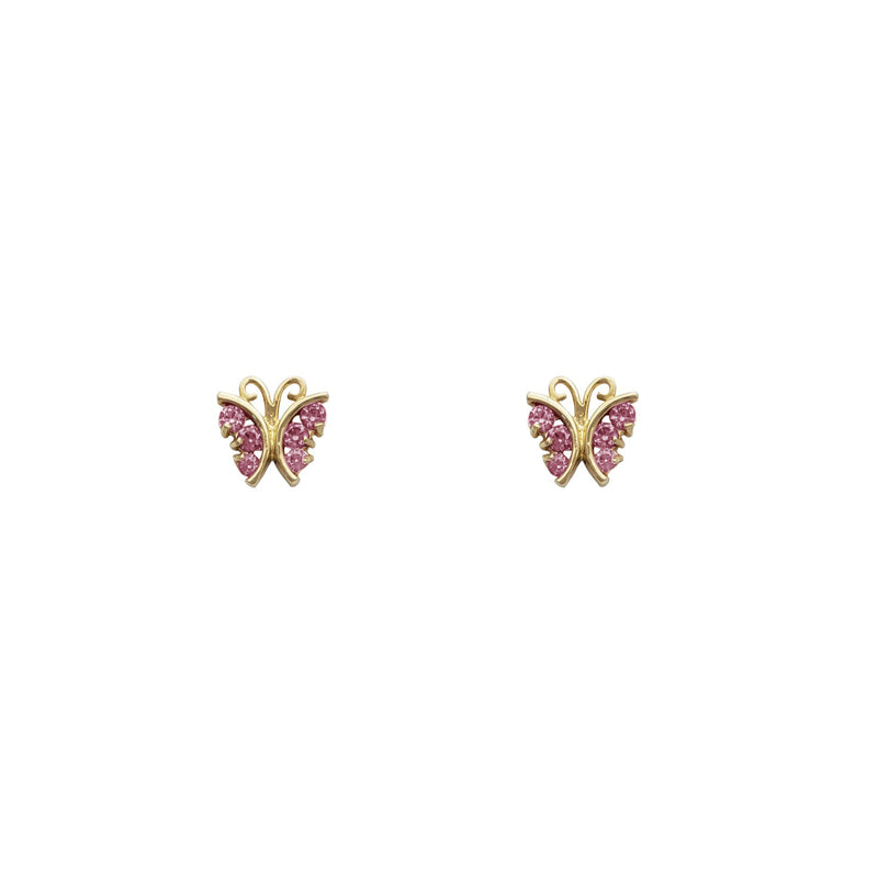 Butterfly Stud Earrings (14K)