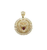 Lion Medallion Pendant (14K)