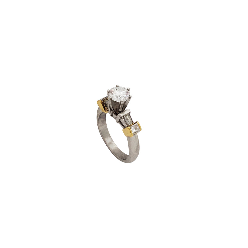 Diamond Solitaire Engagement Ring (Platinum)