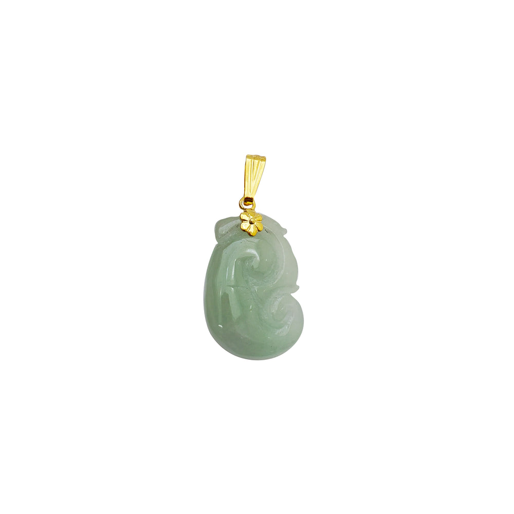 Prosperity Jade Pendant (14K)
