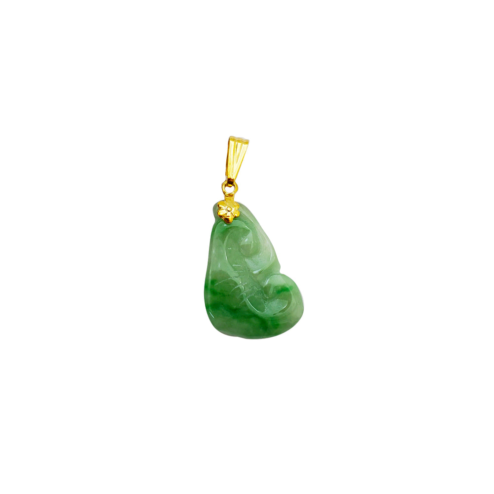 Prosperity Jade Pendant (14K)