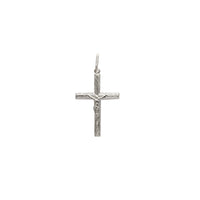 Puffy Crucifix Pendant (Silver)
