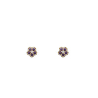Flower Stud Earrings (14K)