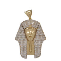 Colgante de cabeza de faraón egipcio (14K)