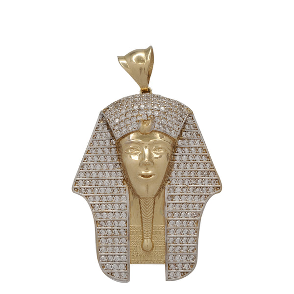 Egyptian Pharaoh Head Pendant (14K)
