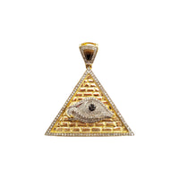 Pyramid with Evil Eye Pendant (10K)