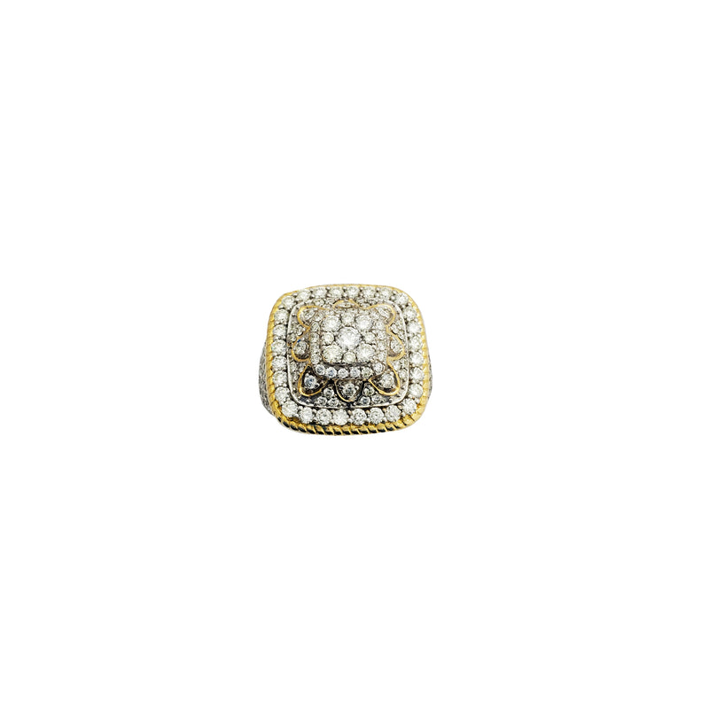Iced-Out Diamond Ring (14K)