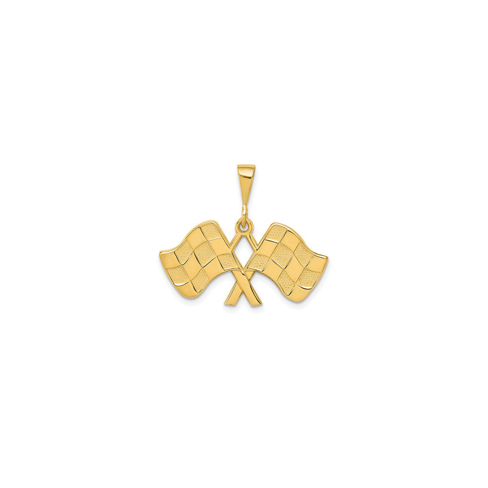 Racing Flag Pendant (14K)